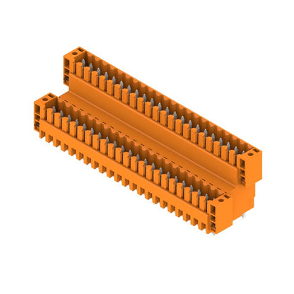 1641340000 - 3.50mm 44-Pole PCB Plug Connector with Flange, Tinned Orange  (Pack of 10)
