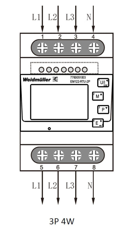 7760051003 - 100 A Power Meter for Single/Three-Phase Systems