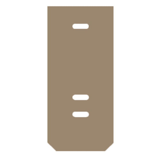 1069700000 - Compact Dark Beige Screw Terminal Cover Plate, 2mm Thick  (Pack of 20)