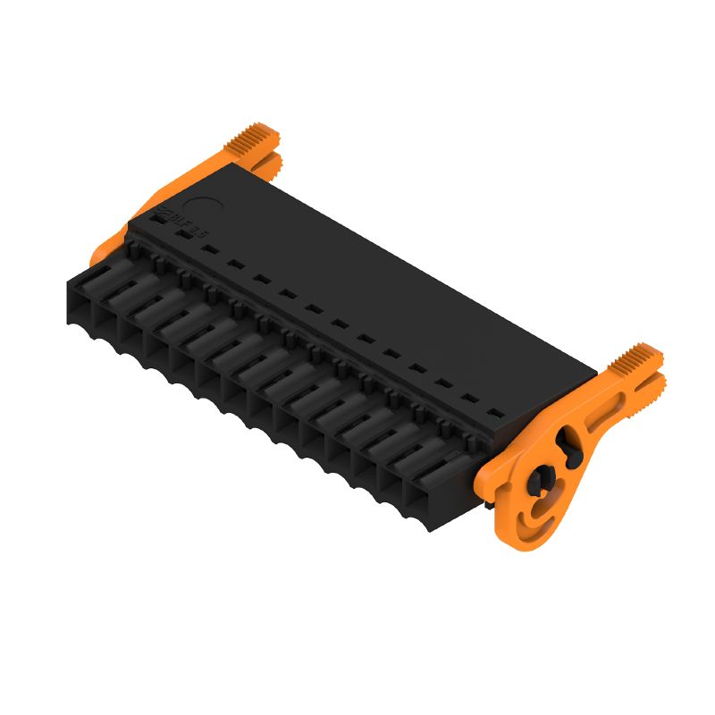 2538210000 - 14-Pole PCB Connector with 180° Angle and Push-In Feature  (Pack of 30)