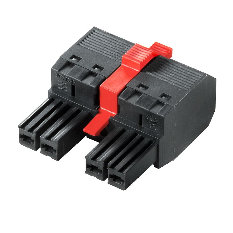 1060590000 - 7.62mm 4-Pole Female Connector for PCB with Tension-Clamp  (Pack of 40)