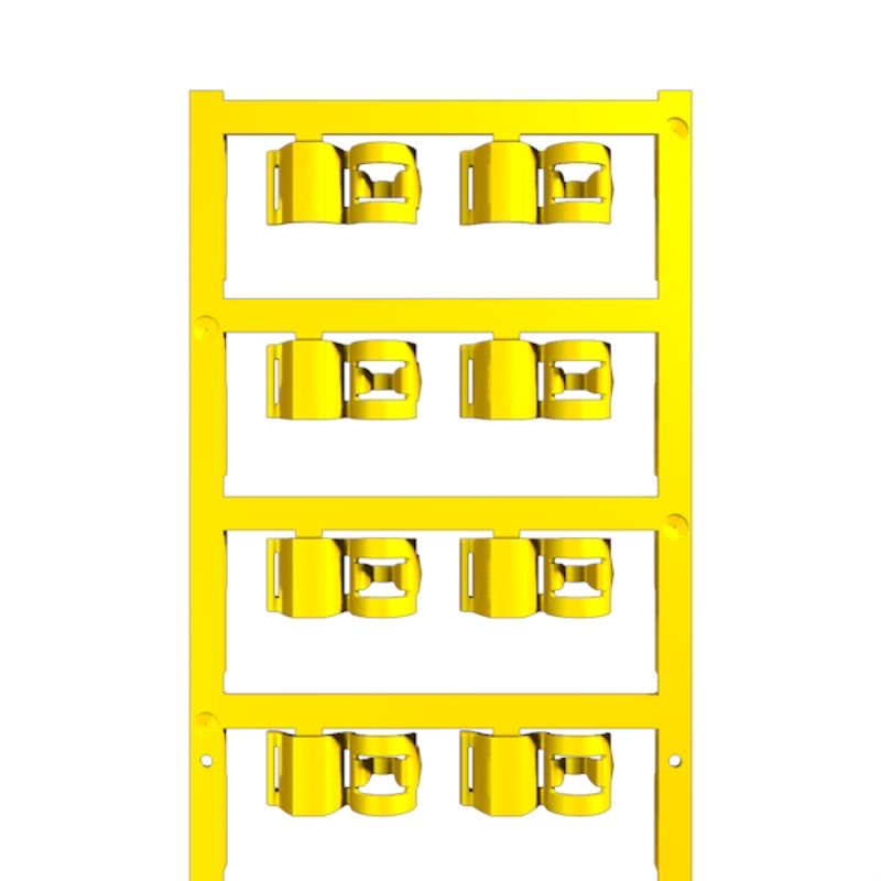 1025230000 - Yellow Slim Fix Clip for 3.5-7mm Cables, 12x12.5mm  (Pack of 80)