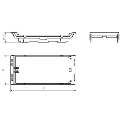 1209390000 - Red Plastic OMNIMATE Housing, 100mm Height, RoHS Compliant  (Pack of 30)