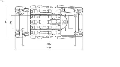 1269960000 - 5-Pole FieldPower AC Contact Element with IP20 Rating