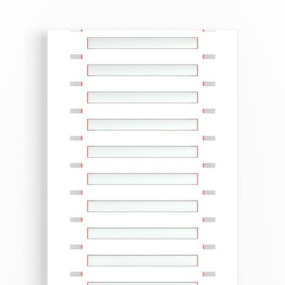 2437490000 - White Cable Markers for 0.8-2.4mm Conductors, 50.8x4.2mm  (Pack of 1000)