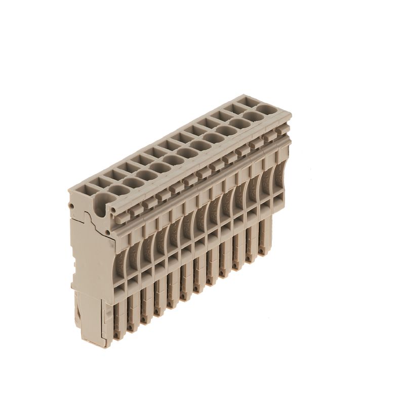 1815590000 - Dark Beige Plug-In Connector with Tension-Clamp Attachment  (Pack of 10)