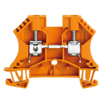 1020260000 - Orange 6 mm² Terminal Block, 41 A, Screw Connection  (Pack of 100)