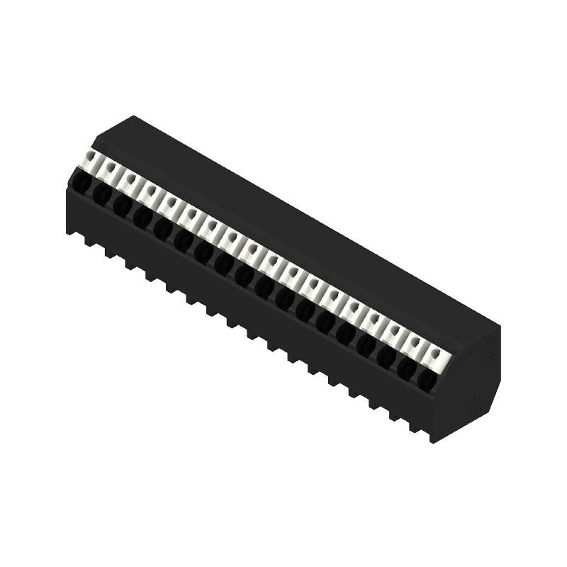 1885580000 - Black 3.81mm Terminal, 18 Poles, 135° Angle, Push-In Connection  (Pack of 8)