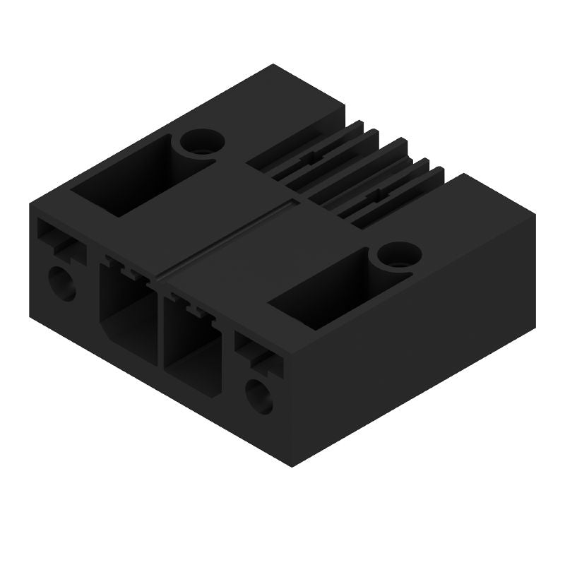 1930380000 - 7.62mm Black Male Header PCB Connector with Clip-on Flange  (Pack of 60)