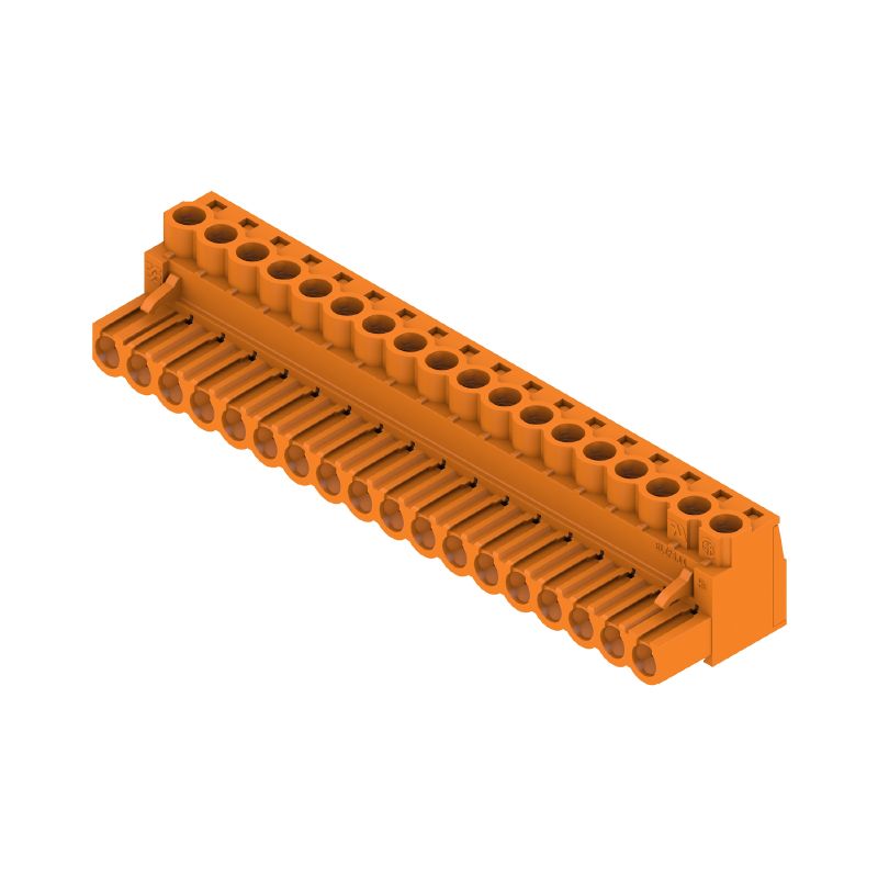 1954320000 - 5.00mm 18-Pole PCB Female Plug Connector with Clamping Yoke  (Pack of 18)