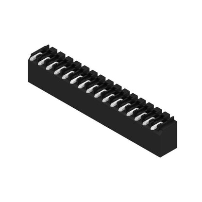 1761682001 - 16-Pole 3.50mm Right Angle PCB Connector, 1.5mm Pins, Black  (Pack of 50)