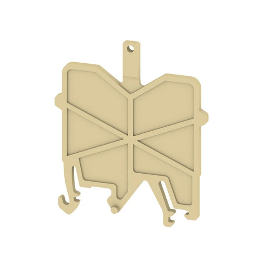 0485560000 - Beige PA 66 Terminal Plate, 46mm Height, 20-Piece Set  (Pack of 20)