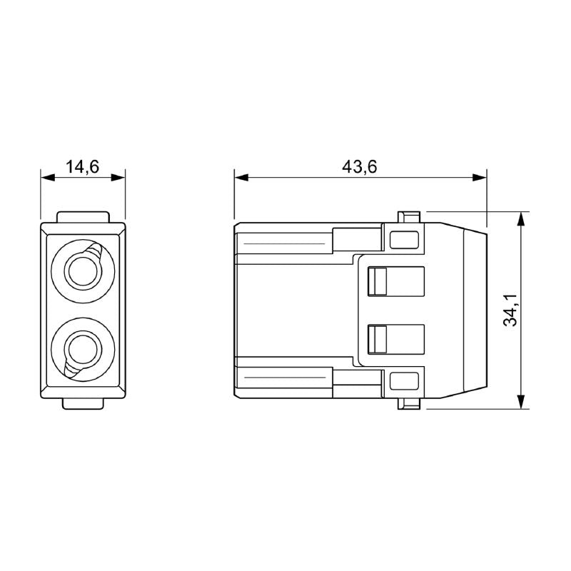 2748320000 - 690V Power Module with 2 Poles and 40A Capacity  (Pack of 2)