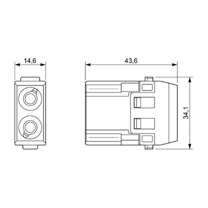 2748320000 - 690V Power Module with 2 Poles and 40A Capacity  (Pack of 2)