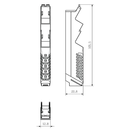 1104220000 - 12.5mm Light Blue Side Element for OMNIMATE Housing  (Pack of 14)
