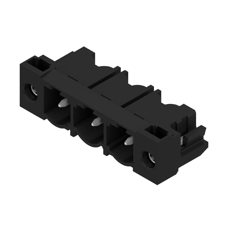 1095930000 - 7.62mm Male PCB Connector with Flange, 3 Poles, Black  (Pack of 54)