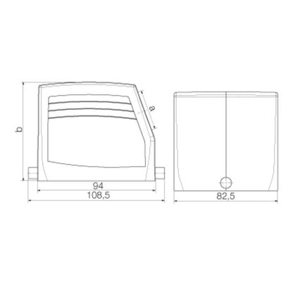 1788420000 - IP65 Enclosure with M32 Cable Entry and Locking Clamp