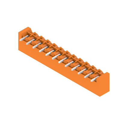 1147600000 - 12-Pole 3.2mm Male PCB Connector, 90° Angle, Orange  (Pack of 50)