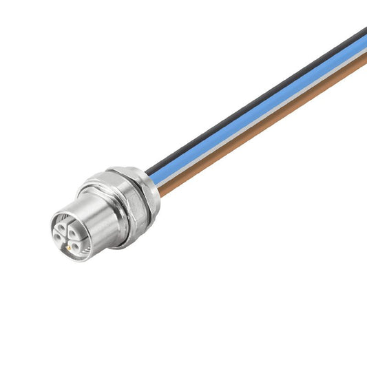2625970000 - M12 Female Socket, 0.3m Cable, 5 Poles, Straight Configuration
