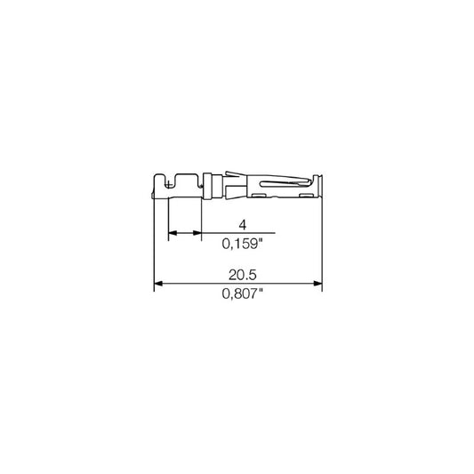 1425800000 - RoHS Compliant PCB Connector with Crimp Contact, Tinned Finish  (Pack of 5000)
