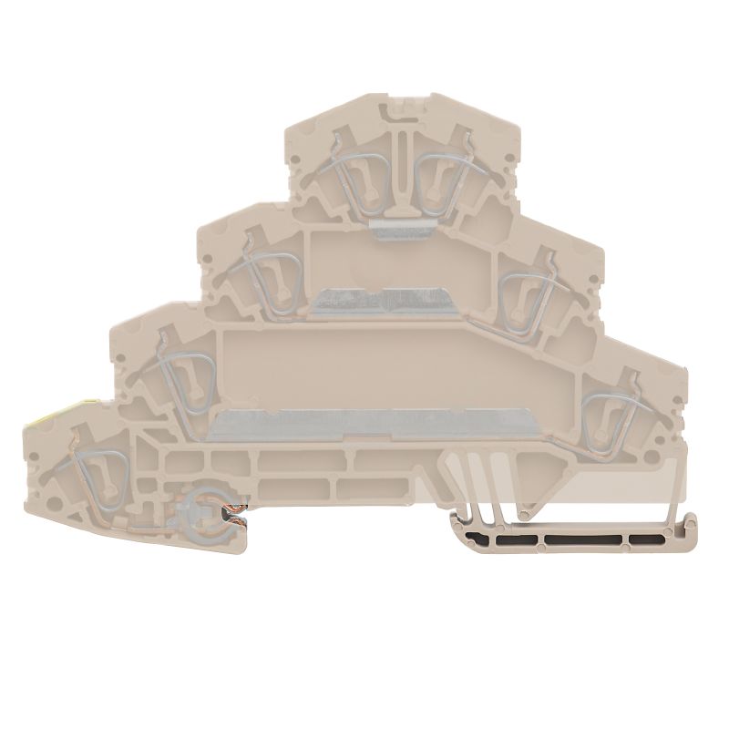 1027550000 - ZMAK Dark Beige Motor Terminal 2.5mm² for TS 35 Rail  (Pack of 25)