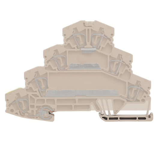 1027550000 - ZMAK Dark Beige Motor Terminal 2.5mm² for TS 35 Rail  (Pack of 25)