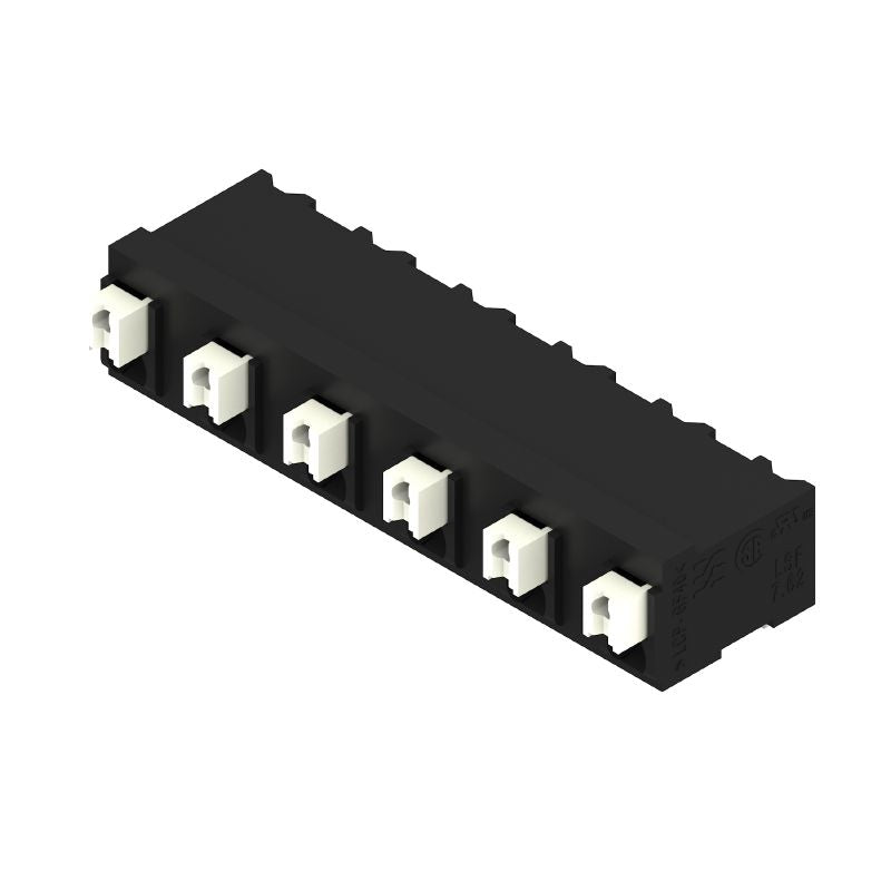 1874330000 - 7.62mm 6-Pole Black PCB Terminals with PUSH IN Connection  (Pack of 265)