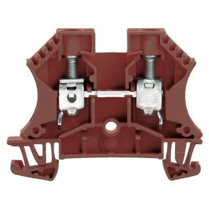 2821630000 - Brown 10mm² Terminal Block, 57A, Feed-Through Design  (Pack of 50)