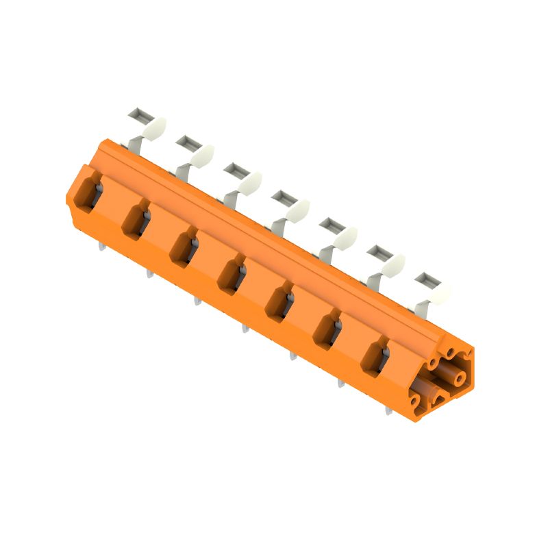 1953980000 - 10mm PCB Terminal with 7 Poles, 135° Orientation, Orange  (Pack of 100)
