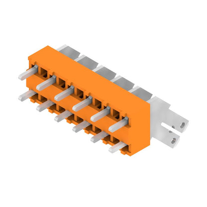 9511830000 - 5.00mm 6-Pole Orange Circuit Board Terminal, 135° Angle  (Pack of 100)