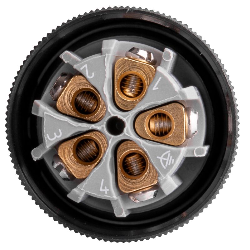 2768340000 - M12 Field Attachable Connector, 8mm-13mm Cable Diameter