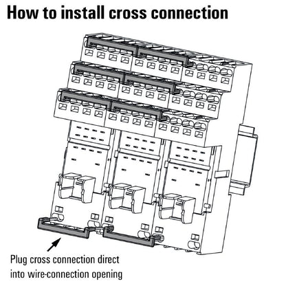 8870850000 - 28mm RoHS Compliant Cross-Connector with Touch-Safe Protection  (Pack of 10)