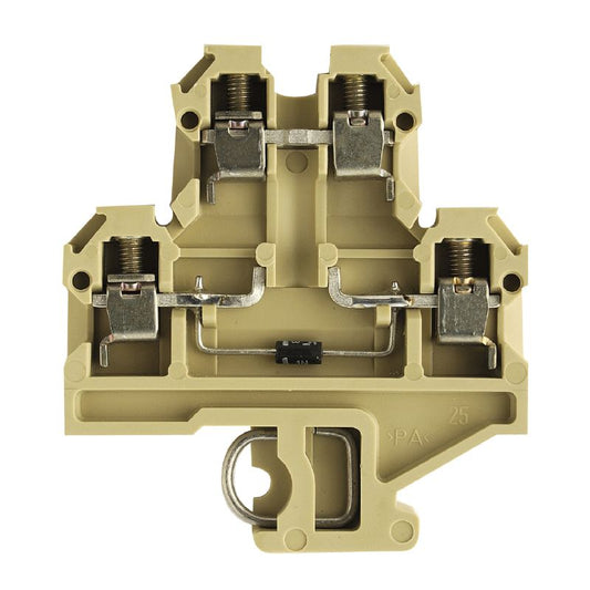 0544660000 - Beige 4-Connection Terminal Block, 4mm², 380V  (Pack of 25)