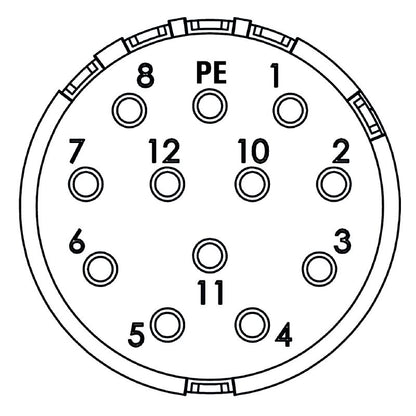 1224610000 - Durable Sensor/Actuator Plug-In Connector with 8A Power Rating