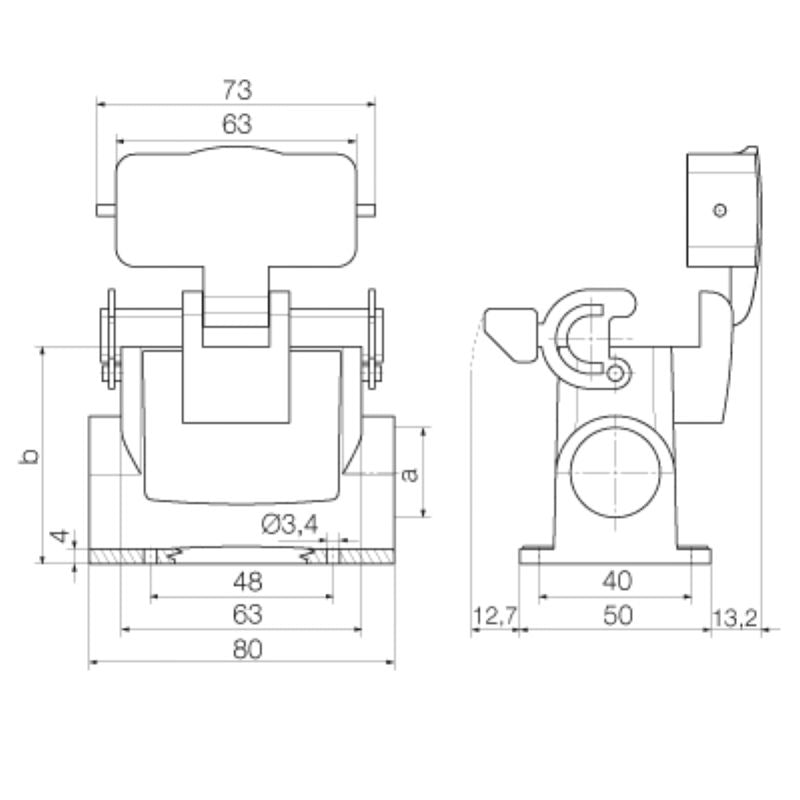 1901010000 - IP65 Protected HDC 10A with M20 Cable Entries