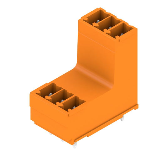 1034490000 - 3.81mm 6-Pole Orange PCB Connector, 180° Plug-In Design  (Pack of 50)
