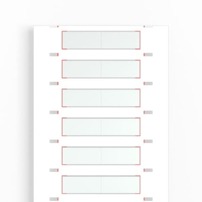 2437630000 - White Cable Marker for 2.1-6.4 mm Sizes, 25.4 mm High  (Pack of 2000)