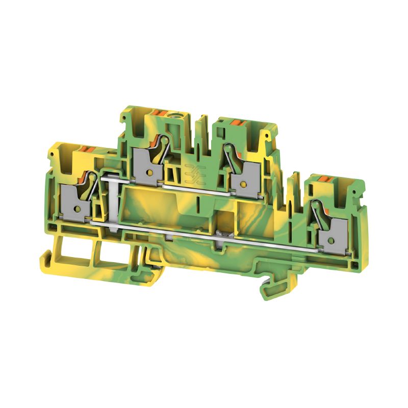 2539990000 - 800V Double-Tier Terminal, 4mm², Green & Yellow  (Pack of 50)