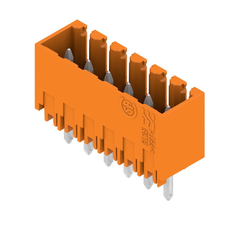 1604660000 - 6-Pole 3.5mm Male Header Connector, Tinned Finish, 180° Angle  (Pack of 50)
