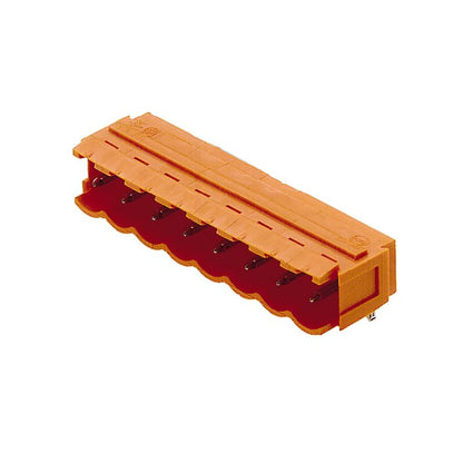 1580920000 - 8-Pole PCB Connector, 5mm Pitch, 90° Angle, Tinned Orange  (Pack of 50)