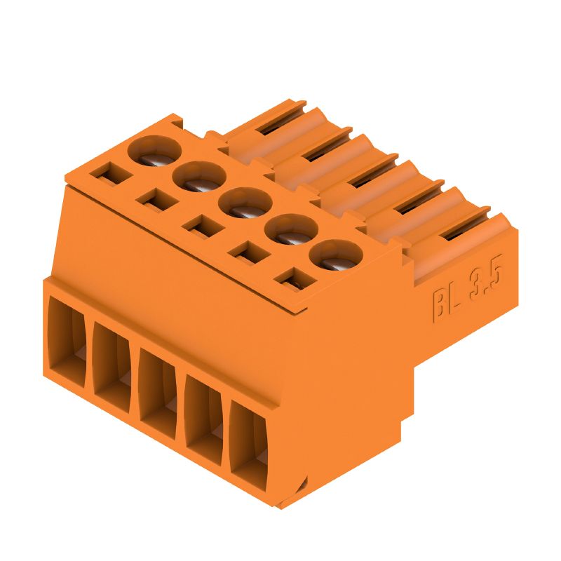 1597390000 - 3.50mm 5-Pole Female PCB Connector, 180° Clamping Yoke  (Pack of 102)