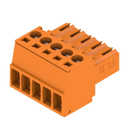 1597390000 - 3.50mm 5-Pole Female PCB Connector, 180° Clamping Yoke  (Pack of 102)