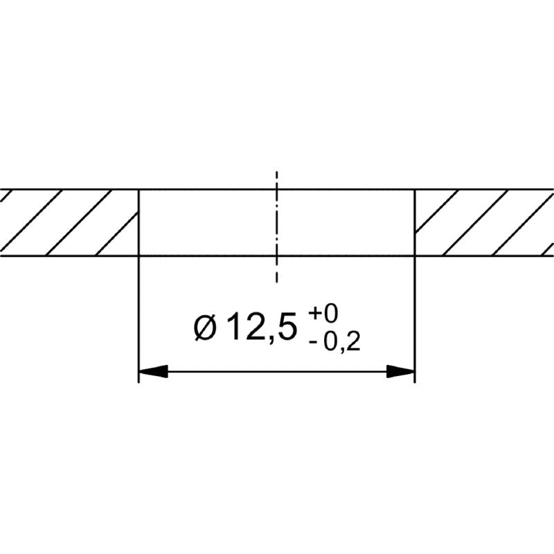 2423270000 - M12 5-Pole Plug Connector with Built-in Mounting Thread  (Pack of 10)