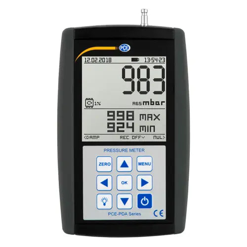 PCE-PDA A100L - 200 kPa Data Logger Manometer with LCD Display