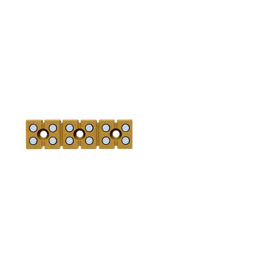 7906150000 - 24A Yellow Terminal Strip with 12 Connections, 2.5 mm²  (Pack of 50)