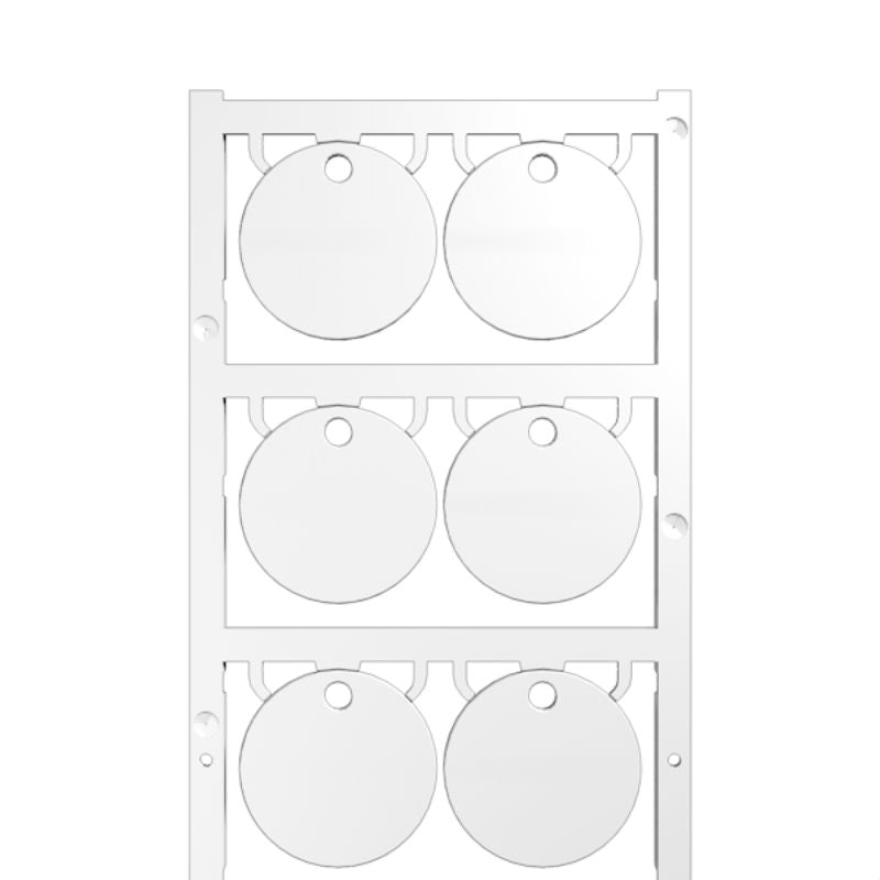 2047400000 - Grey Self-Adhesive Markers, Ø 30mm, RoHS Compliant  (Pack of 60)