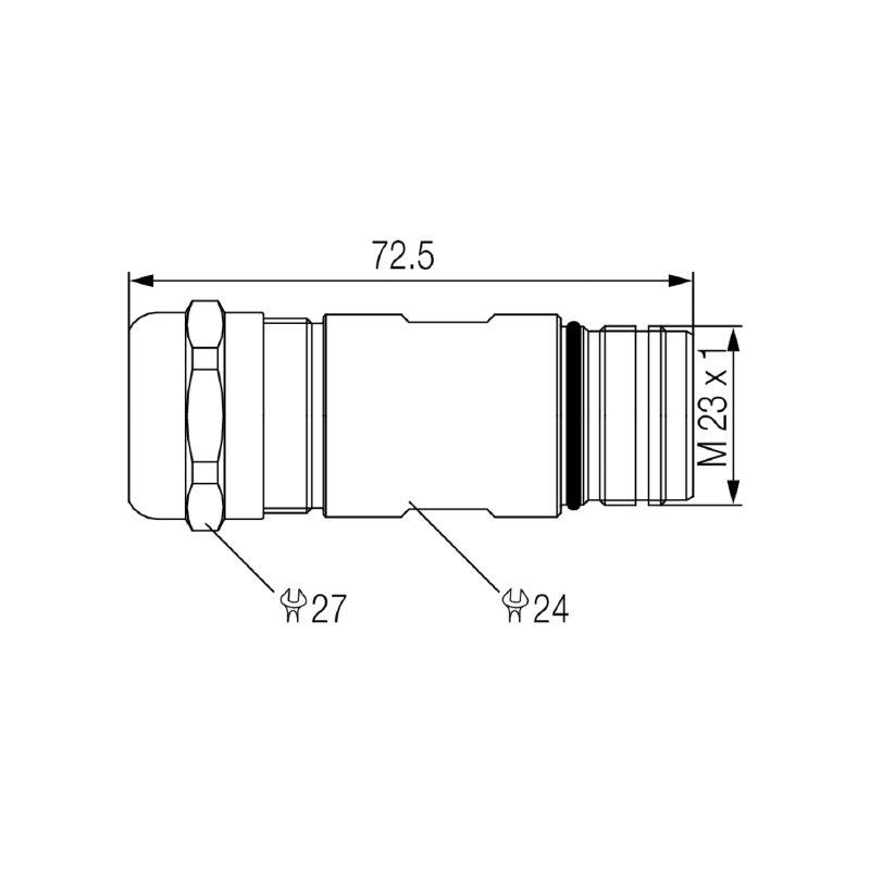 1169990000 - ROHS Compliant Sensor Actuator Connector with Built-in Plugs