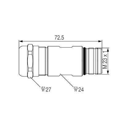 1169990000 - ROHS Compliant Sensor Actuator Connector with Built-in Plugs