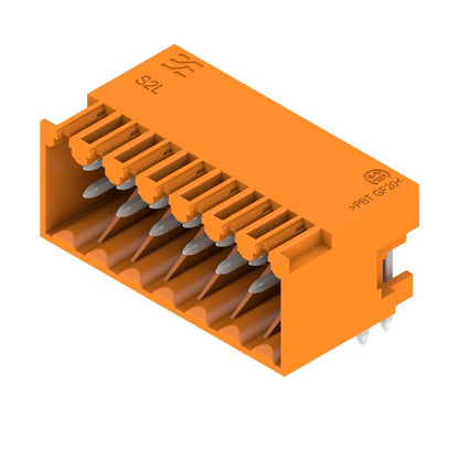 1727870000 - 3.50mm 14-Pole Orange PCB Connector, THT Solder Plug  (Pack of 66)