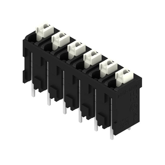 1826100000 - 5.08mm PCB Terminals, 6 Poles, Black Push-In Design  (Pack of 18)
